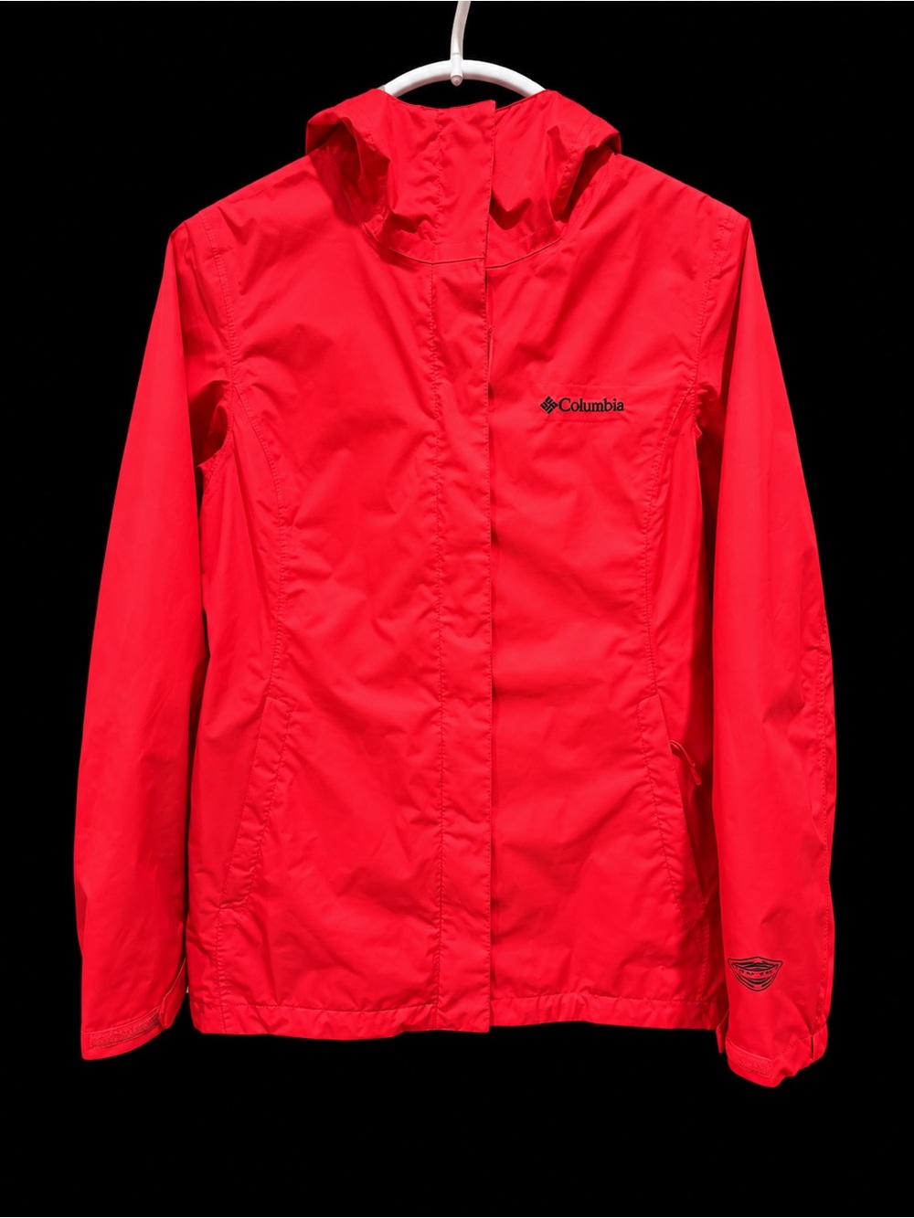 Columbia Red Hooded Women's Raincoat